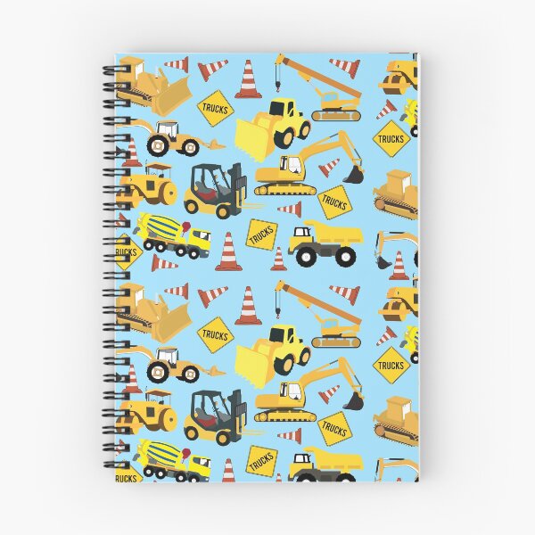 Item preview, Construction Trucks Vehicles Pattern - Excavator, Backhoe and more. designed and sold by idovedesign.