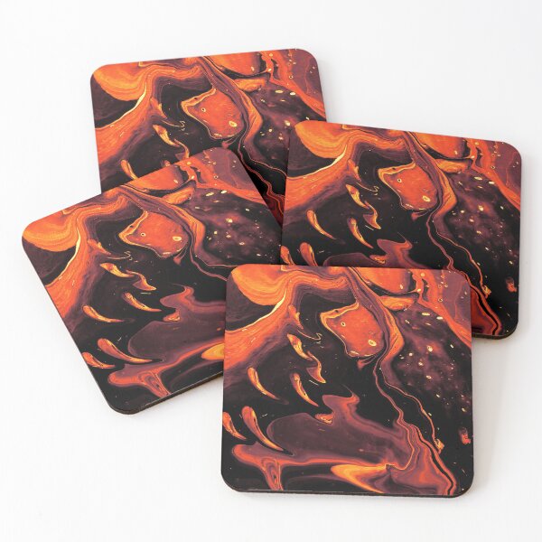 Item preview, Ghosts - Lava Color Acrylic Pour designed and sold by dnacademic.