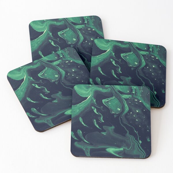Item preview, Ghosts - Eerie Color Acrylic Pour designed and sold by dnacademic.