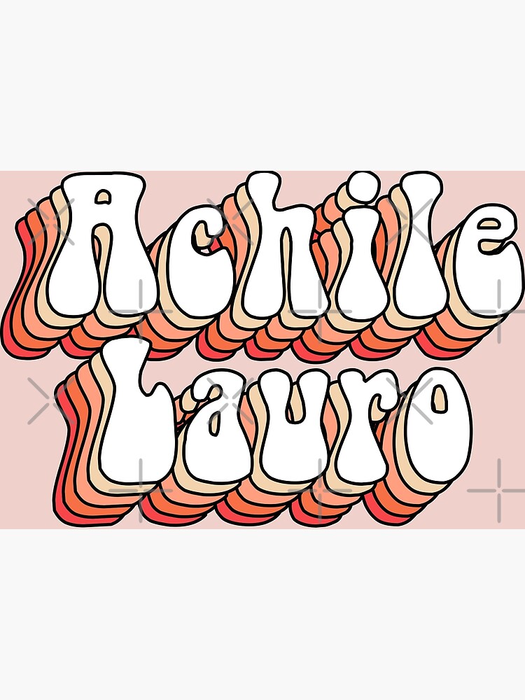 "Achille Lauro" Poster for Sale by VintagePrada Redbubble