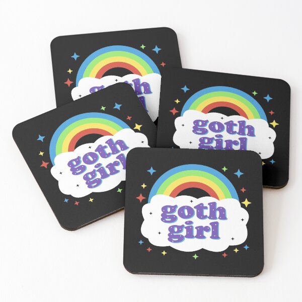 Item preview, Goth Girl Cute Kawaii PastelGoth Rainbow designed and sold by el-em-cee.