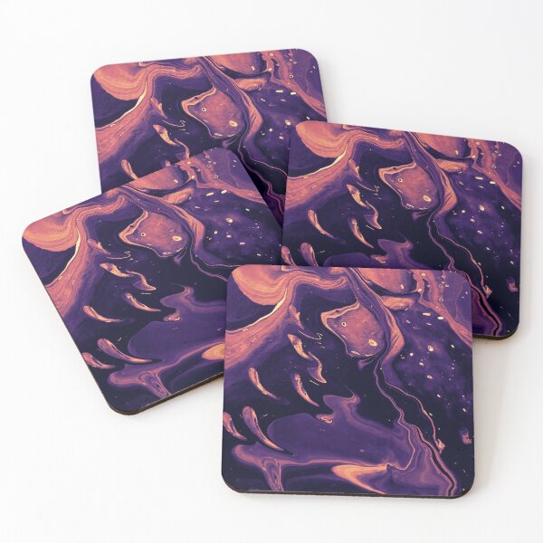 Item preview, Ghosts - Sunset Color Acrylic Pour designed and sold by dnacademic.