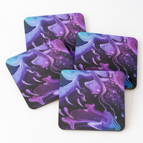 Item preview, Ghosts - Vaporwave Color Acrylic Pour designed and sold by dnacademic.