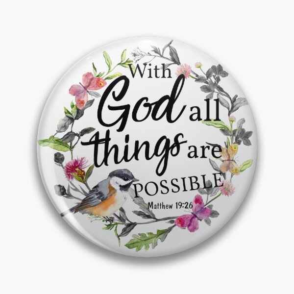Item preview, With God all things are possible designed and sold by della95.