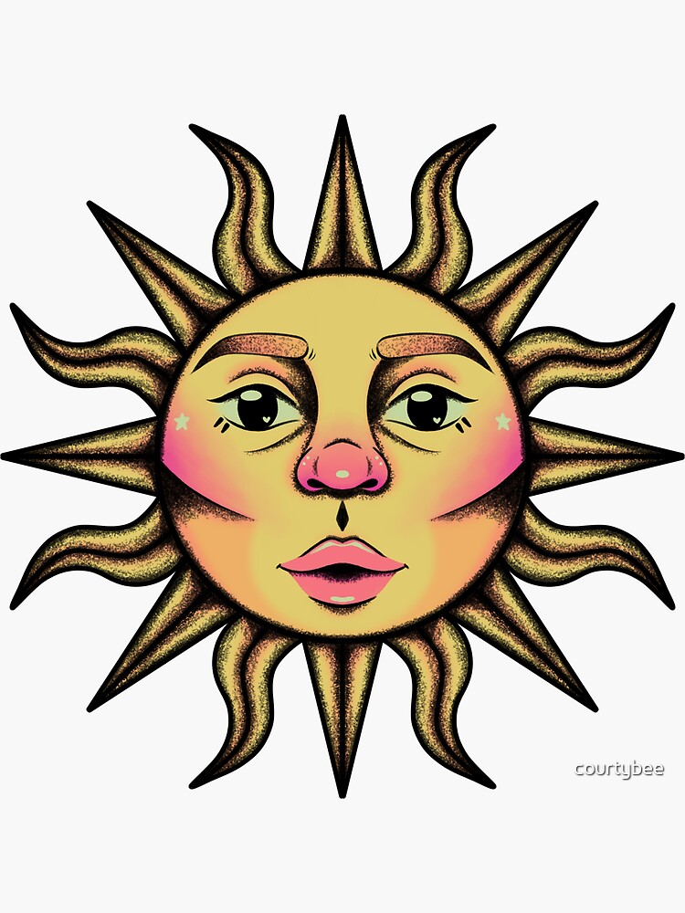 Tarot Sun Sticker