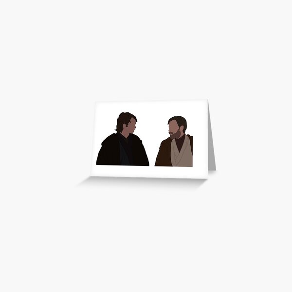 Aperçu de l'œuvre Anakin et Obi Wan minimalistes créée et vendue par madimoreno.