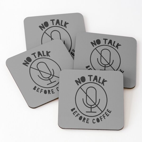 Item preview, No talk before coffee funny gift for morning coffee lover mute before coffee  designed and sold by AYACHI90.