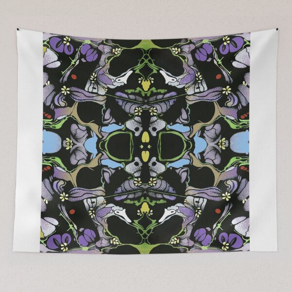Item preview, Abstract Suminagashi Pattern with Smiling and Frowning Faces designed and sold by Akvauter.