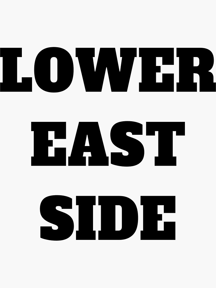 "Lower east side new york" Sticker for Sale by Jeangel97 Redbubble