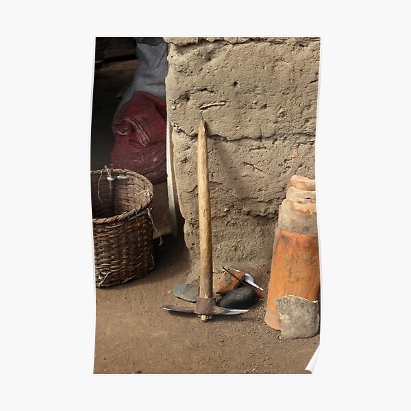 Tools Leaning Against a Wall Poster