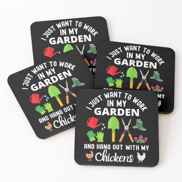 Item preview, I Just Want To Work In My Garden And Hang Out With Chickens designed and sold by fishingcat19.