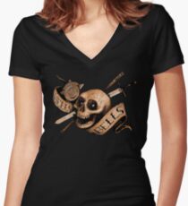 Hell's Bells Women's Fitted V-Neck T-Shirt