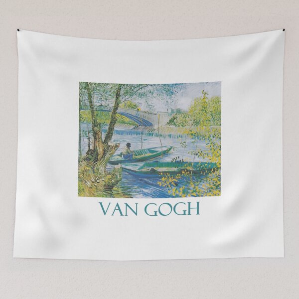 Item preview, Fishing in Spring, the Pont de Clichy by Vincent van Gogh designed and sold by JoeyTrautwein.