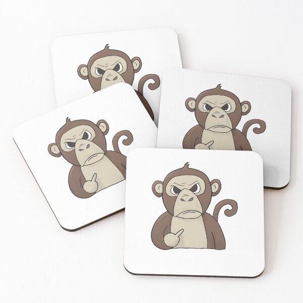Item preview, Grumpy Monkey Ape Holding Middle Finger  designed and sold by Mesyo.