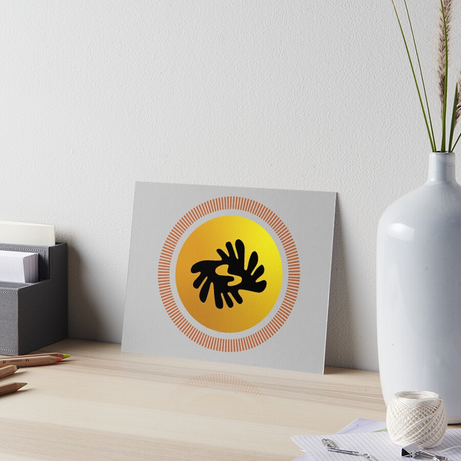 "Adinkra Symbol Bi Nka Bi" Art Board Print For Sale By IkonolexiArt ...