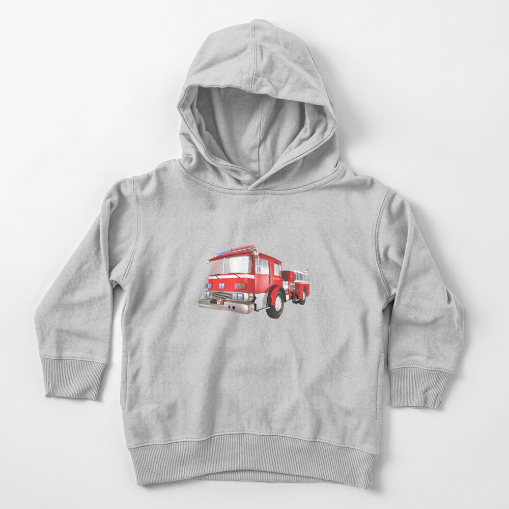 Fire Engine Toddler Pullover Hoodie