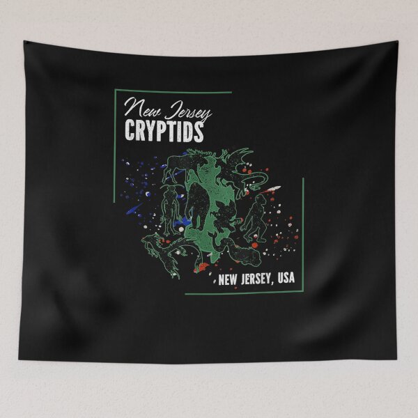 Item preview, Supernatural Monster Map Of New Jersey Shamong Big Red Eye  designed and sold by fishingcat19.