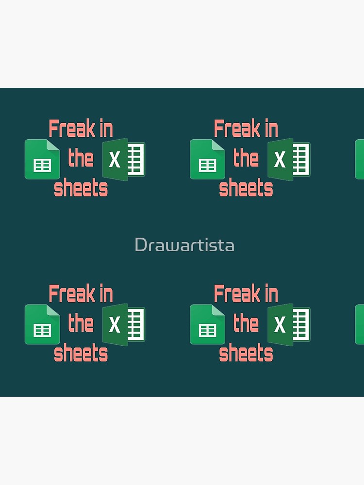 "Freak in the sheets Excel vs sheets" Throw Blanket by Drawartista