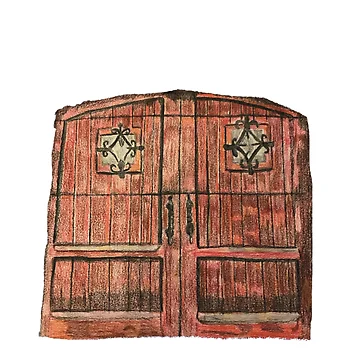 Artwork thumbnail, Red Rustic Barn Doors by Rpgpbp