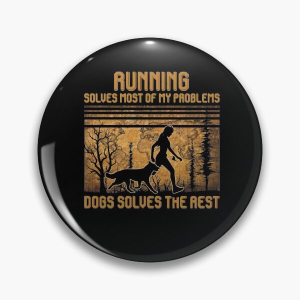 Item preview, Running Solves Most Of My Problems Dogs Solves The Rest Vintage Tshirt Funny Gifts designed and sold by Onlyc2025.