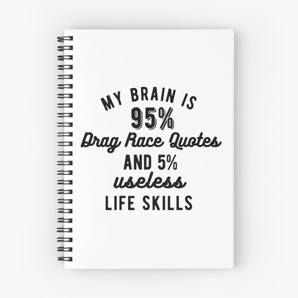 Item preview, My Brain is 95% Drag Race Quotes and 5% Useless Life Skills designed and sold by Gerhanj.