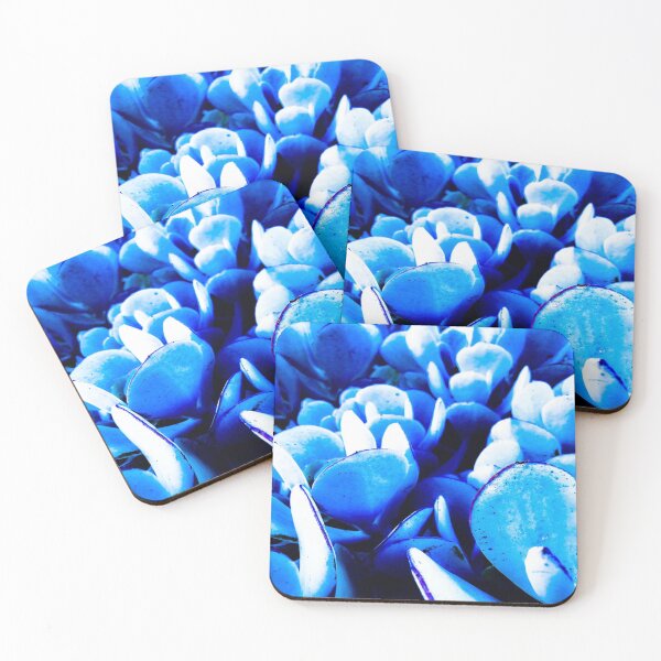 Item preview, Blue Clam Leaf shape Melbourne Garden art image designed and sold by MelbourneGarden.