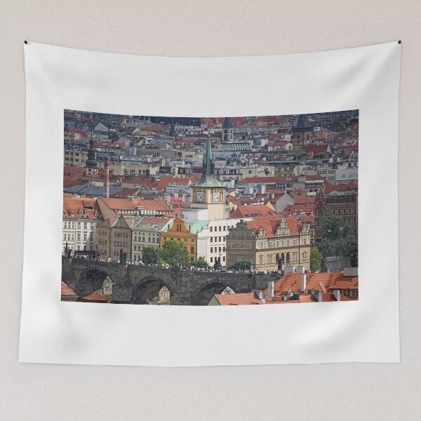 Item preview, Charles bridge and old town Prague cityscape designed and sold by goceris.