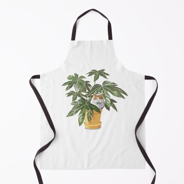 Item preview, Ginger cat and house plant designed and sold by Rosalind Ingram.