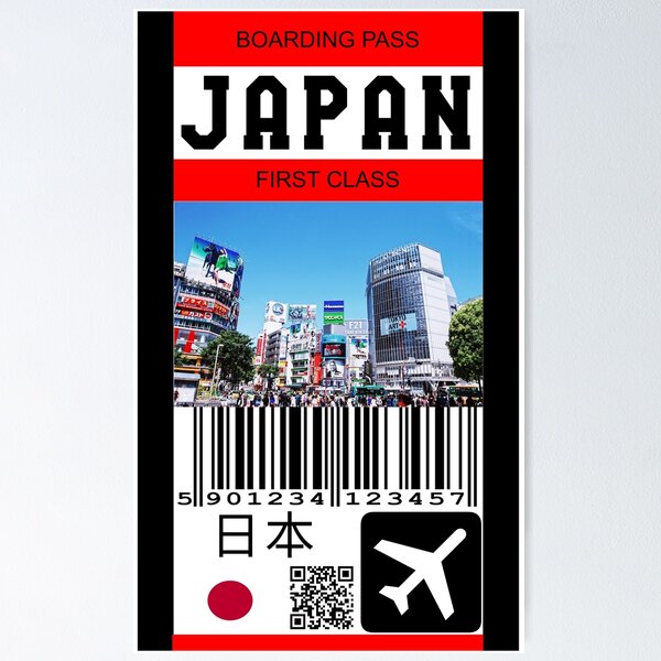 Item preview, Japan first class boarding pass designed and sold by Travellerz.