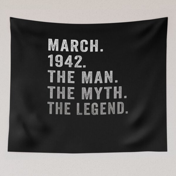 Item preview, 79 Years Old Birthday Gifts The Man Myth Legend March 1942  designed and sold by fishingcat19.
