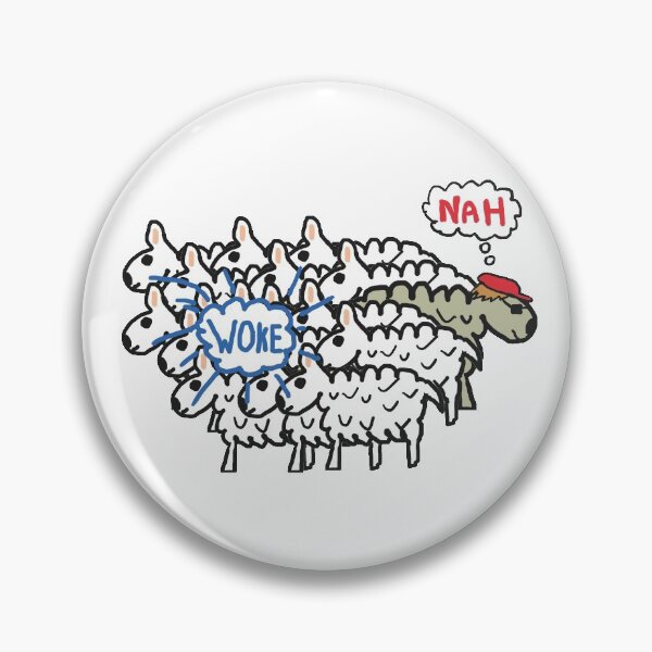 Item preview, Funny Anti Woke Sheep designed and sold by Mark-Ewbie.