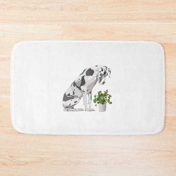 Item preview, Great Dane with house plant and butterfly designed and sold by Rosalind  Ingram.