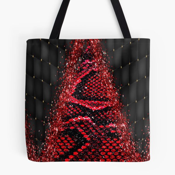 Item preview, Snakeskin Red and Black Abstract Pattern designed and sold by WOW TeesAndThings.