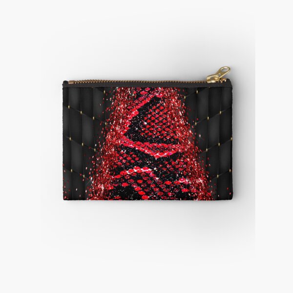 Item preview, Snakeskin Red and Black Abstract Pattern designed and sold by WOW TeesAndThings.