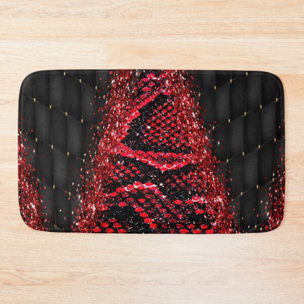 Item preview, Snakeskin Red and Black Abstract Pattern designed and sold by WOW TeesAndThings.