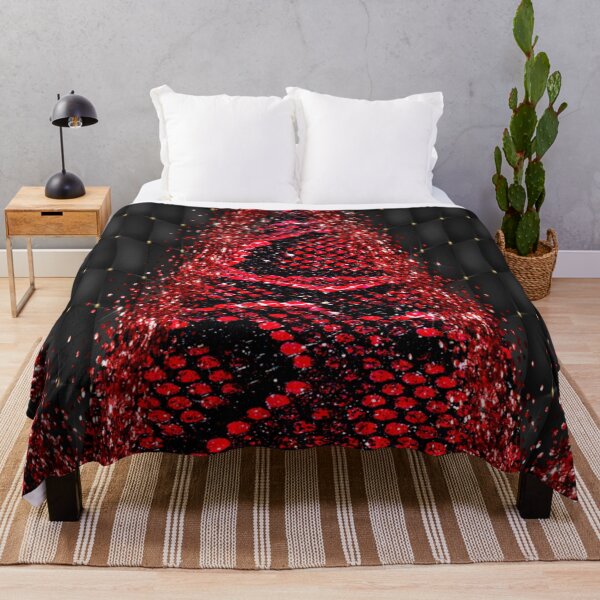 Item preview, Snakeskin Red and Black Abstract Pattern designed and sold by WOW TeesAndThings.