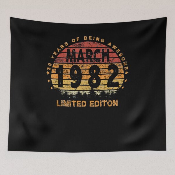 Item preview, Funny 39th Birthday Vintage Born In March 1982 Best Of 1982  designed and sold by fishingcat19.