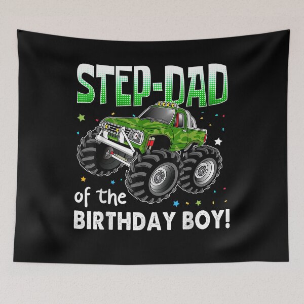 Item preview, Step Dad Of The Birthday Boy Monster Truck Birthday  designed and sold by fishingcat19.