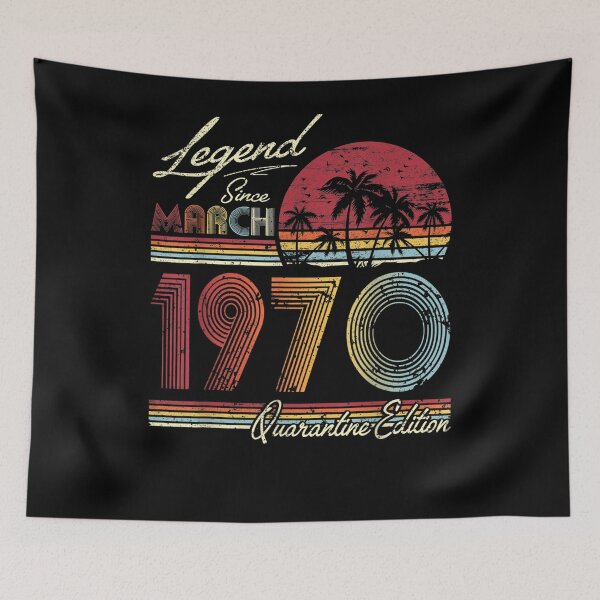 Item preview, Legend Since March 1970 51 Years 51st Quarantine Birthday  designed and sold by fishingcat19.