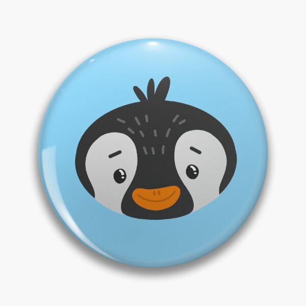 Item preview, Happy happy Penguin face designed and sold by jazzydevil.