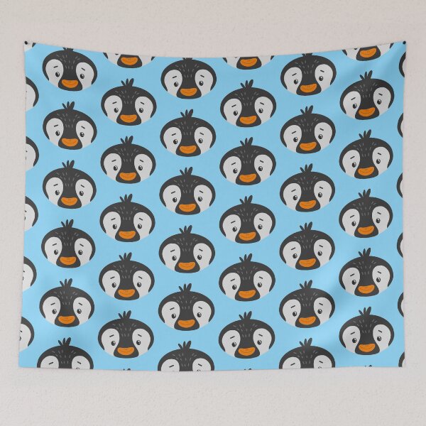Item preview, Happy happy Penguin face designed and sold by jazzydevil.