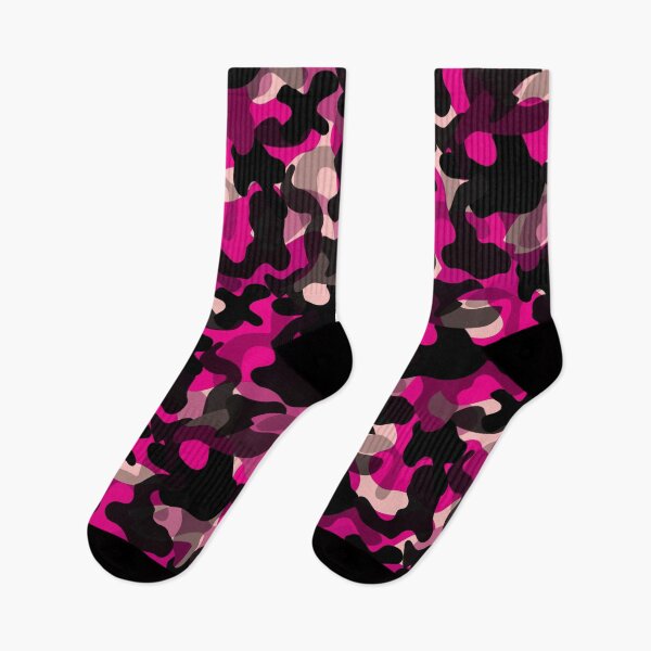 Item preview, Feminine Pink and Black Camo Pattern designed and sold by WOW TeesAndThings.