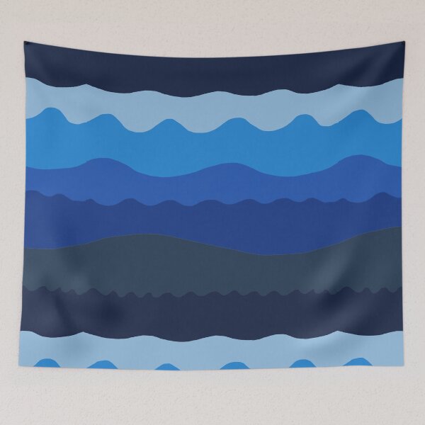 Item preview, Wave pattern designed and sold by NitArtCafe.