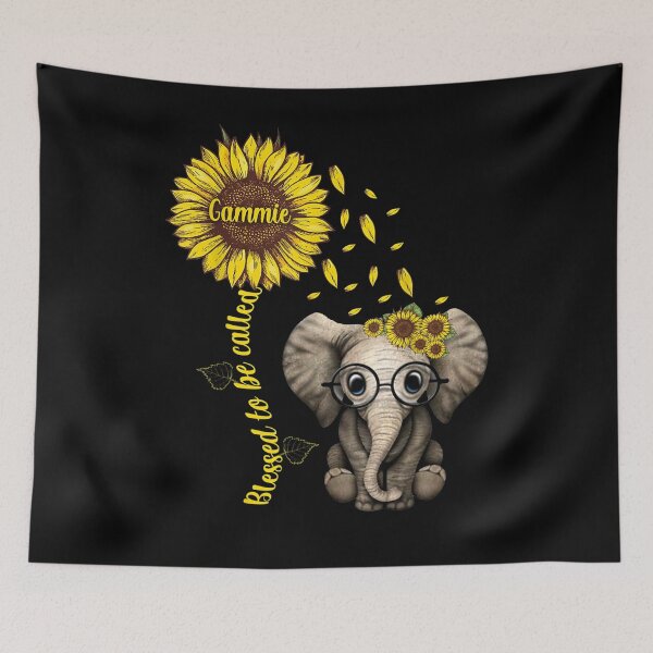 Item preview, Womens Blessed To Be Called Gammie Sunflower Elephant Hippie  designed and sold by fishingcat19.
