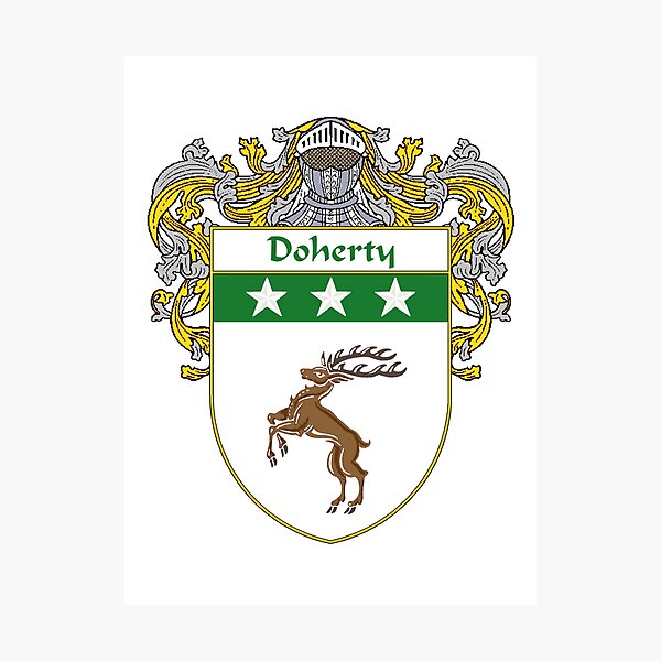 Doherty Coat of Arms/Family Crest Photographic Print
