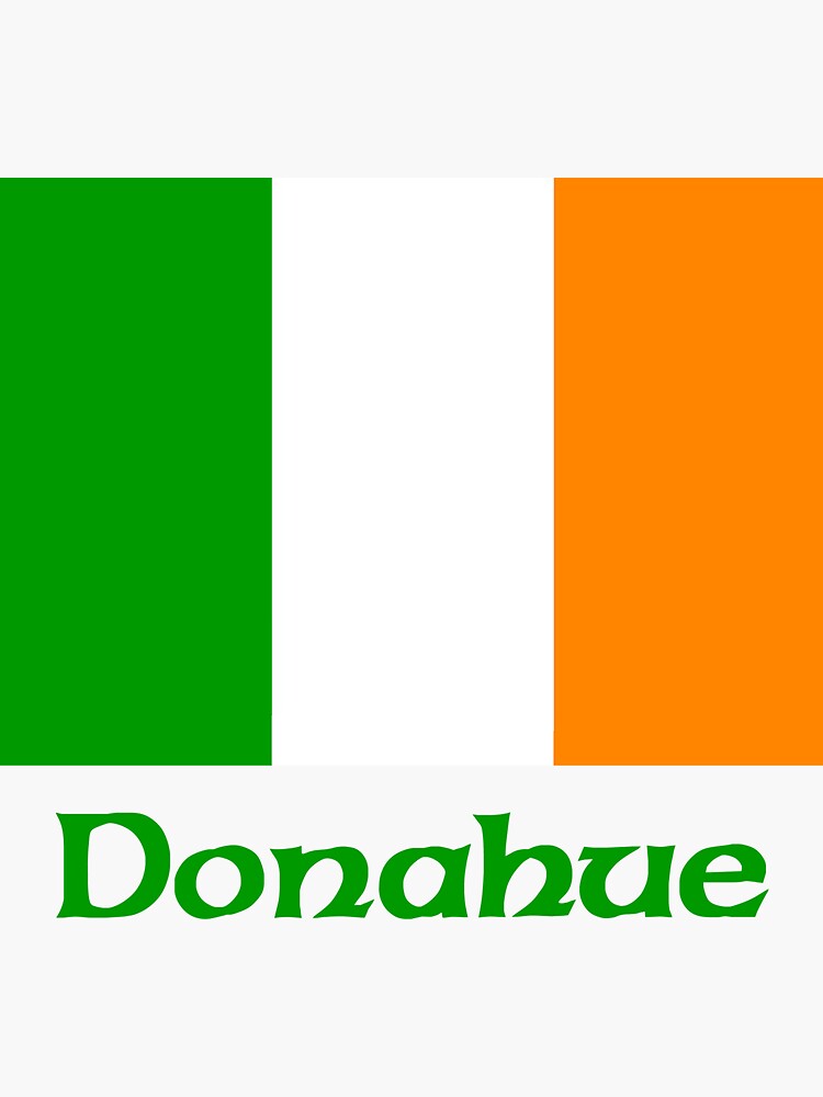"Donahue Irish Flag" Sticker by IrishArms Redbubble