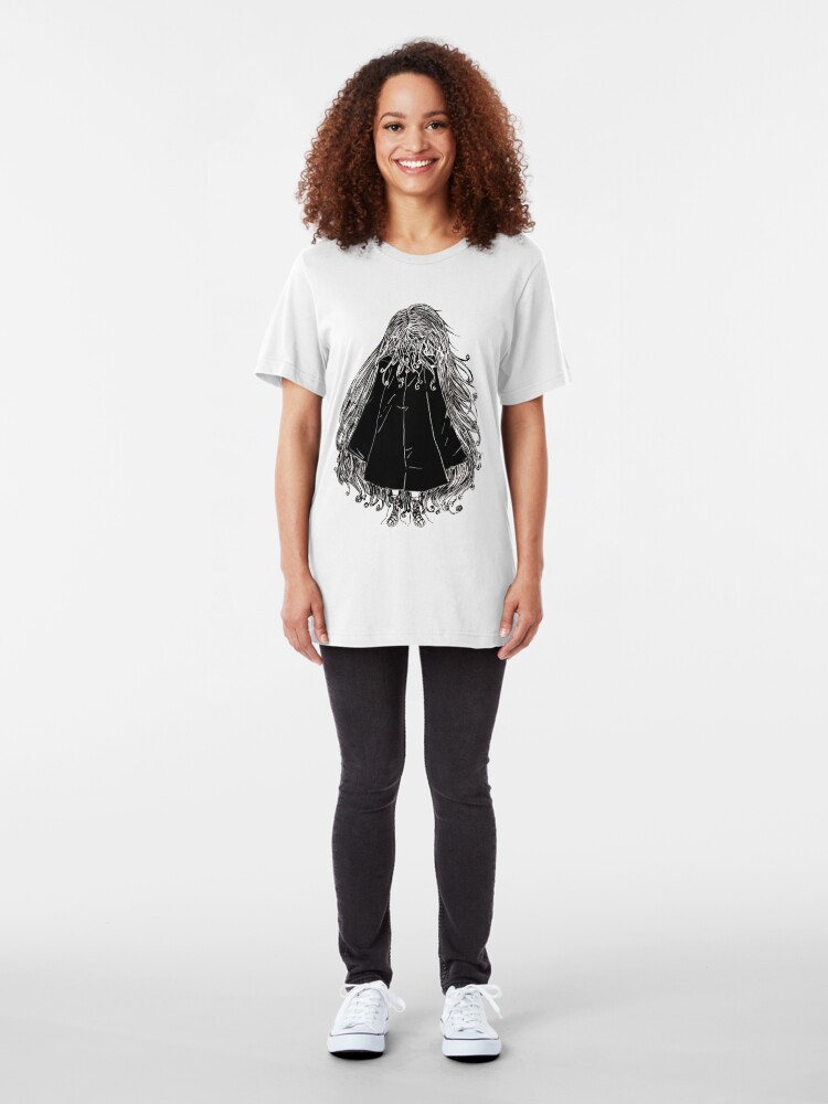 Alternate view of Faceless Girl in coat Slim Fit T-Shirt