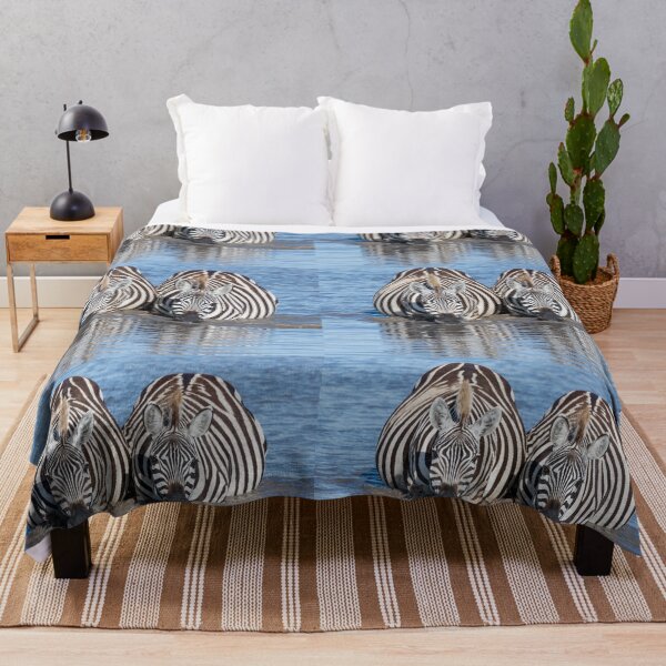 Item preview, Zebras drinking water designed and sold by Ingo Gerlach.