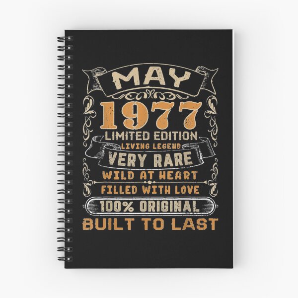 Item preview, May 1977 Vintage 44 Years Old 44th Birthday Gifts Family  designed and sold by fishingcat19.