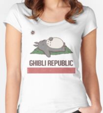 Ghibli Republic Women's Fitted Scoop T-Shirt